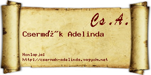 Csermák Adelinda névjegykártya